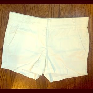 J Crew white chino shorts